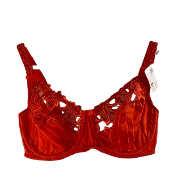Prima Donna Deauville Fiesta Red Women's Luxury Underwire  Full Cup Bra (NWT) - Picture 3 of 8